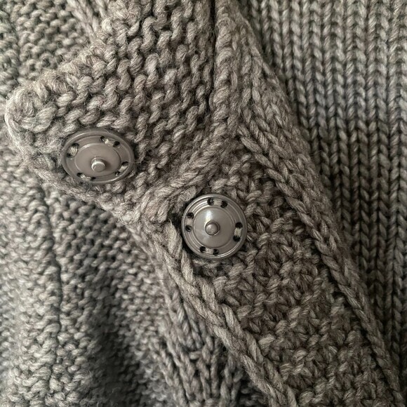 Anthropologie Elsamanda Sweater Brown Long Sleeve Knit Cardigan Sz M - Picture 9 of 12